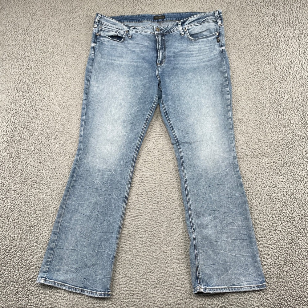 Silver Jeans Co. Jeans Womens 22 Blue Avery Slim Boot Stretch Denim W94627EPX152